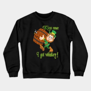 Leprechaun drinking Crewneck Sweatshirt